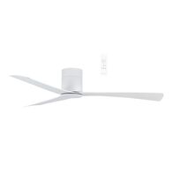 Metro DC Close to Ceiling 3 ABS Blade 1320mm Hugger  WIFI & Remote Control Ceiling Fan Matt White
