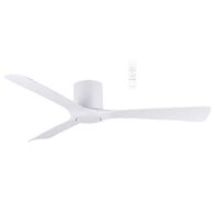 Fresno DC Close to Ceiling 3 ABS Blade 1320mm Hugger WIFI & Remote Control Ceiling Fan Matt White