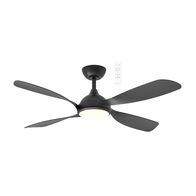 Hampton DC 1320mm 4 ABS Blade WIFI & Remote Control Ceiling Fan with Variable Dim 18w CCT LED Light Matt Black