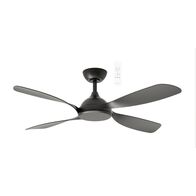 Hampton DC 1320mm 4 ABS Blade WIFI & Remote Control Ceiling Fan Only Matt Black