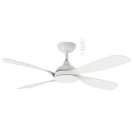 Hampton DC 1320mm 4 ABS Blade WIFI & Remote Control Ceiling Fan Only Matt White