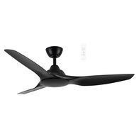 Impact DC 1320mm 3 ABS Blade WIFI & Remote Control Ceiling Fan Only Matt Black