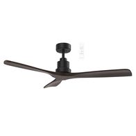 Mallorca Mini DC 1066mm 3 Timber Blade WIFI & Remote Control Ceiling Fan Only Matt Black/Walnut