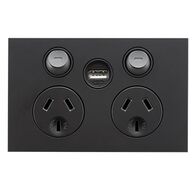 Saturn Zen
Double Power Point
Single USB Charger, Horizontal Mount, 250V, 10A | Zen White