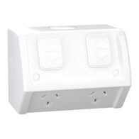 Weathershield
Socket
Twin, 10A, 250VAC, IP54 | Resistant Grey