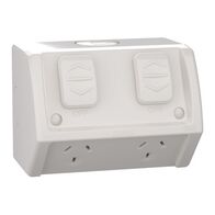 Weathershield
Socket
Twin, 10A, 250VAC, IP54 | Resistant Grey
