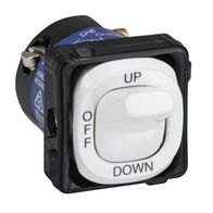 Clipsal - Mechanisms, Switch Mechanism, 3 Pos Up / Off / Down
White Electric