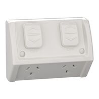 Weathershield
Socket
Flush, Twin, 10A, 250VAC, IP54 | Resistant Grey