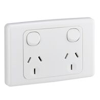 2000 Series
Twin Switch Socket Outlet
250V, 10A, 2 Pole | White Electric