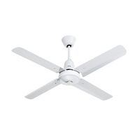 Airflow, Ceiling Sweep Fan, 4 Aluminium Blades 1200mm RC
White Electric
