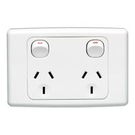 2000 Series
Twin Switch Socket Outlet
250V, 10A | White Electric