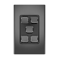 Clipsal Iconic
Styl Switch Plate Skin
Vertical/Horizontal, 5 Gang | Crowne