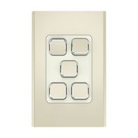 Clipsal Iconic
Styl Switch Plate Skin
Vertical/Horizontal, 5 Gang | Crowne
