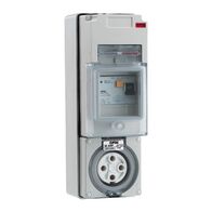 Clipsal - 56 Series, RCD Protected Switched Socket Outlet, 500V, 32A, 4 Round PIN, IP66, 30mA
Grey