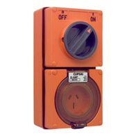 Clipsal - 56 Series, Switched Socket Outlet, 250V, 15A, 3 Flat PIN, IP66, 1 Pole, ICOM Controls
Grey