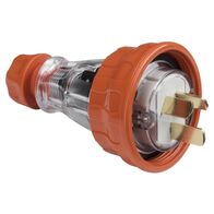 Clipsal - 56 Series, Straight Plug, IP66, 250V 20A - 3 Flat Pins
Electric Orange