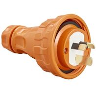 Clipsal - 56 Series, Plug Top, Straight, 3 Flat PIN, 15A, 250V, IP66
Electric Orange