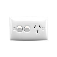Standard Series, Single Switch Socket Outlet, 250V, 10A, Standard Size, Removable Extra Switch
White Electric