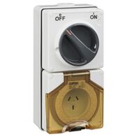 Clipsal - 56 Series, Switched Socket Outlet, 250V, 10A, 3 Flat Pin
Chemical Grey