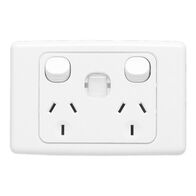 2000 Series
Twin Switch Socket Outlet
250V, 10A, Removable Plug Identification | White Electric