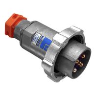 Metal Clad, Plug, Aluminium, Multi Phase, 500V, 63A, 5 Round Pin