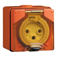 Clipsal - 56 Series, Surface Socket, IP66, 250V 20A - 3 Round Pins
Chemical Grey