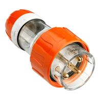 Clipsal - 56 Series, Straight Plug, IP66, 500V 32A - 4 Round Pins
Electric Orange