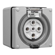 Clipsal - 56 Series, Surface Socket, IP66, 500V 40A - 5 Round Pins
Grey