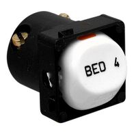 30 Series, Switch Mechanism, 10A, Marked BED 4 - White Electric