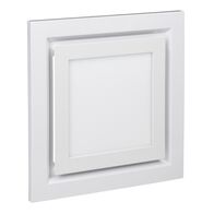 Airflow, Square Grille, Exhaust Fan LED - White Electric