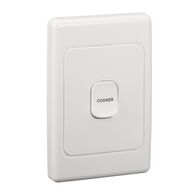 2000 Series, Switch Mechanism, 250V 32A Double Pole Vertical Marked COOKER - White Electric