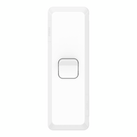 Pro Series, Architrave Switch, Vertical Mount, 1 Gang, 230/240V, 20A, 16AX - Extra Vivid White