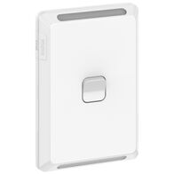 Pro Series, Switch, Vertical 1 Gang, 1/2 Way 20A, /16AX 230/240V, IP44 - Extra Vivid White