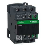 TeSys D, Contactor, TeSys Deca, 3P(3 NO), AC-3/AC-3e, 0 to 440V, 18A, 100-250VAC/DC coil