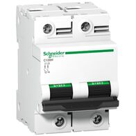Acti9, Miniature circuit breaker (MCB), C120H, 2P, 80A, C curve, 15000A (IEC/EN 60898-1), 15kA (IEC/EN 60947-2)