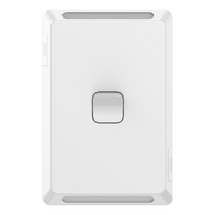 Pro Series, Flush Switch, Vertical Mount, 1 Gang, 1-Way/2-Way, 230/240V 20A, /16AX - Extra Vivid White