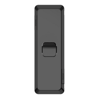 Pro Series, Architrave Switch, Vertical Mount, 1 Gang, 230/240V, 20A, 16AX - Black