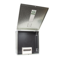 NSW Meter Box 316 Stainless Steel 600x600x250 Include Lume, Pre Drilled Switch Panel