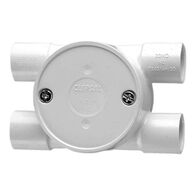 Clipsal - Cable Management, Tangential Junction Box, 25mm I.D, 4 Way Entry, H-type - Grey
