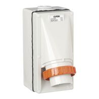 Clipsal - 56 Series, Appliance Inlet, IP66, 250V 20A - 3 Round Pins - Grey