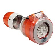 Clipsal - 56 Series, Cord Extension Socket, 4 Round PIN, 500V, 10A - Electric Orange