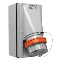 Clipsal - 56 Series, Appliance Inlet, 5 Round PIN, 50A, 500V, IP66 - Grey
