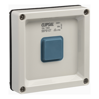 Clipsal - 56 Series, push-button BLE Time Delay Switch, 10AX, 15A, 240V, Less Enclosure - Grey
