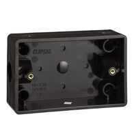 Clipsal - Mounting Accessories, Mounting Box, with 20 mm End Entries - Black
