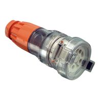 Clipsal - 56 Series, Cord Extension Socket, 4 Round PIN, 500V, 40A - Electric Orange