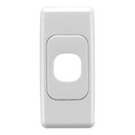 2000 Series, Flush Surround and Grid Plate, 1 Gang, Architrave - White Electric