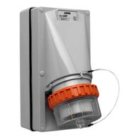Clipsal - 56 Series, Appliance Inlet, 4 Round PIN, 10A, 500V, IP66 - Grey