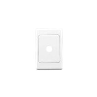 2000 Series, Flush Surround and Grid Plate, 1 Gang, Vertical/Horizontal Mount, Standard PTN - White Electric