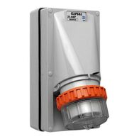 Clipsal - 56 Series, Appliance Inlet, 4 Round PIN, 20A, 500V, IP66 - Grey