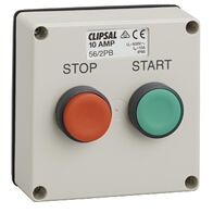 Clipsal - 56 Series, push-button Control Station, 10A, Start/Stop, Less Enclosure - Grey